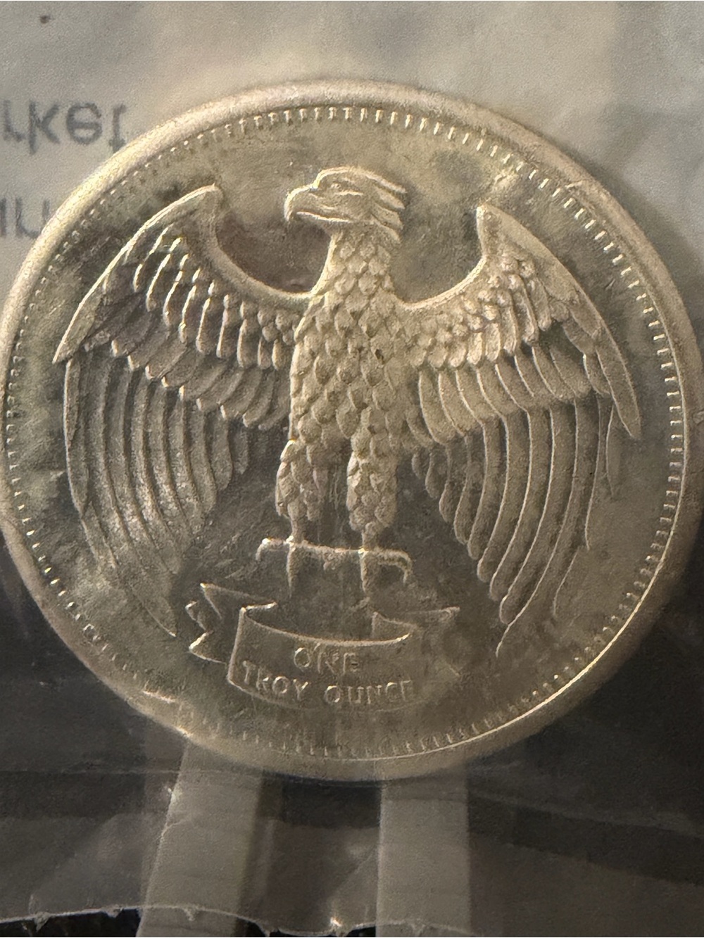 The Letcher Mint One Troy Ounce Silver Round with Eagle Motif - Silver